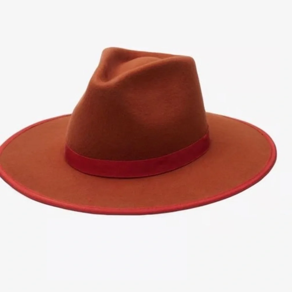 WYETH 100% wool orange rust hat - Picture 2 of 11